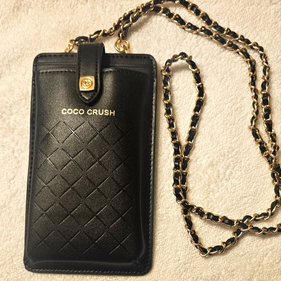 New In Box CHANEL Coco Crush Limited Edition Black Leather Phone Crossbody Bag - Picture 3 of 4